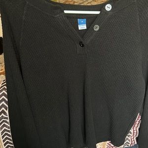 NEVER WORN Henley WAFFLE KNIT sweater!!